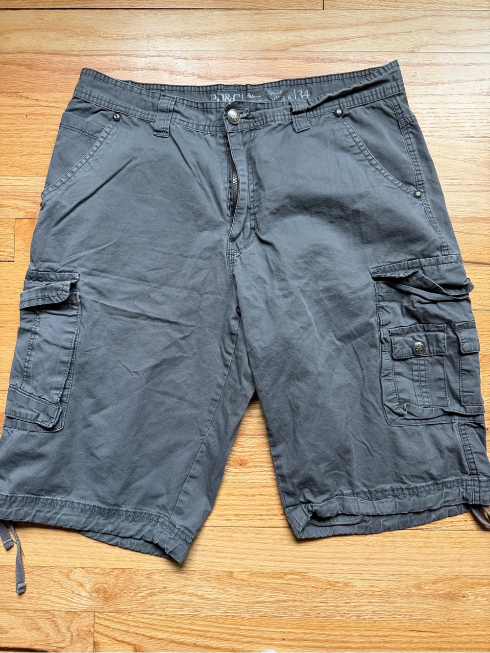 PD&C Men's Cargo Shorts - Charcoal Gray